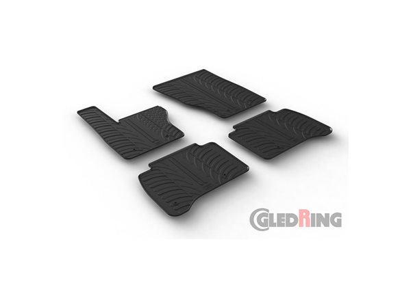 Alfombrilla goma Gledring Range Rover Sport 7/2013- (4 piezas+clips montaje) 