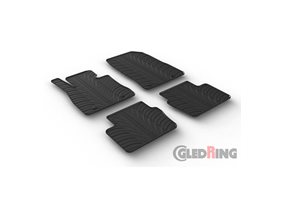 Alfombrilla goma Gledring Mazda 2 11/2014- (4 piezas+clips montaje) 