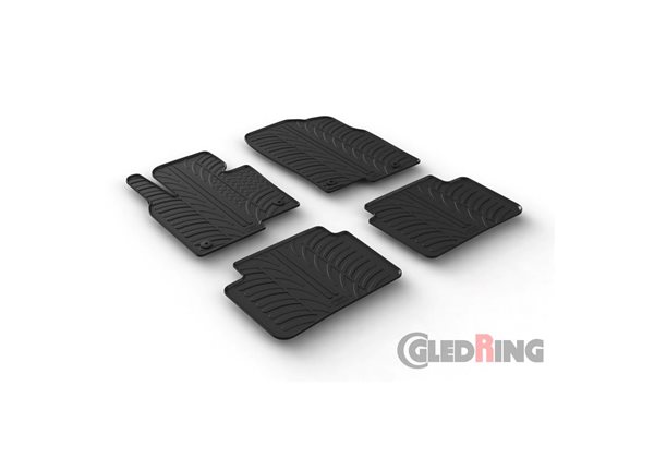 Alfombrilla goma Gledring Mazda CX-5 6/2017- (4 piezas+clips montaje) 