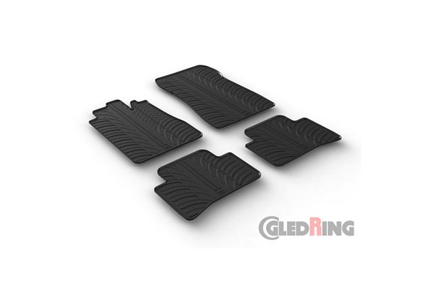 Alfombrilla goma Gledring Mercedes C-Klasse W202 1993-2000 (4 piezas) 