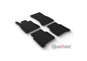 Alfombrilla goma Gledring Mercedes S-Klasse V223 LWB 9/2020- (4 piezas+clips montaje) 