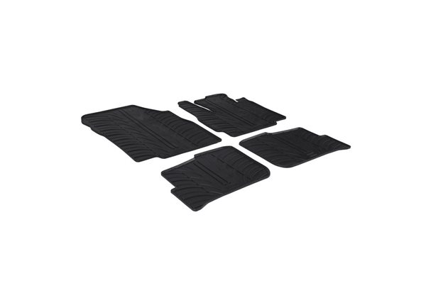 Alfombrilla goma Gledring Mitsubishi Space Star 2014- (4 piezas+clips montaje) 