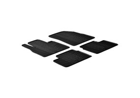 Alfombrilla goma Gledring Nissan Micra 2011-2017 (4 piezas+clips montaje) 