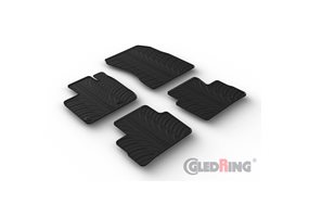 Alfombrilla goma Gledring Nissan Qashqai III (J12) 2021- (4 piezas+clips montaje) 