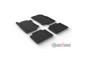 Alfombrilla goma Gledring Nissan X-Trail 2014-2020 (4 piezas+clips montaje) 