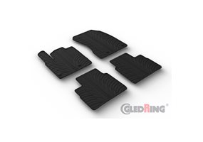 Alfombrilla goma Gledring Nissan X-Trail 2021- (4 piezas+clips montaje) 