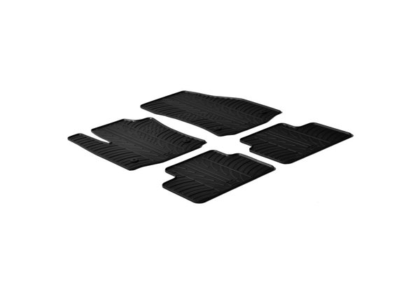 Alfombrilla goma Gledring Opel Meriva B 2010- (4 piezas+clips montaje) 