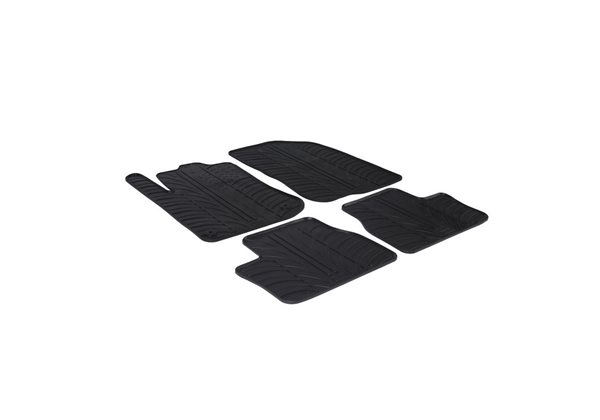 Alfombrilla goma Gledring Peugeot 2008 incl. Crossover 2013-2019 (4 piezas+clips montaje) 