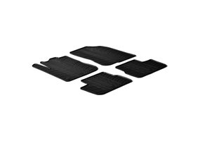 Alfombrilla goma Gledring Peugeot 208 2012-2019 (4 piezas+clips montaje) 