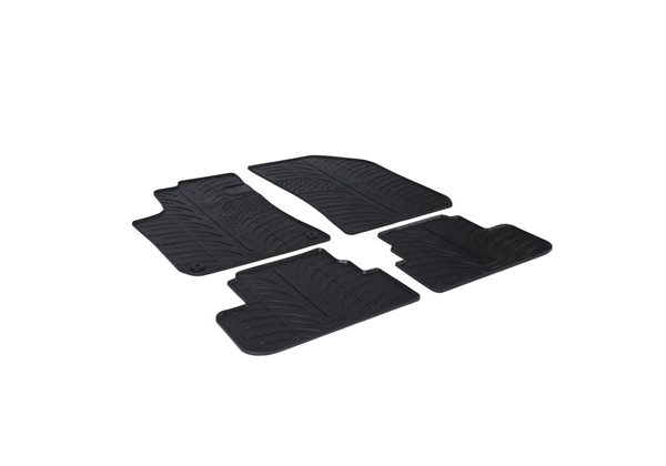 Alfombrilla goma Gledring Peugeot 308 5 pueras 2013-2021 (4 piezas+clips montaje) 
