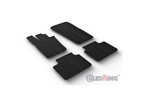 Alfombrilla goma Gledring Porsche Panamera GTS (971) Liftback 2016- (4 piezas+clips montaje) 