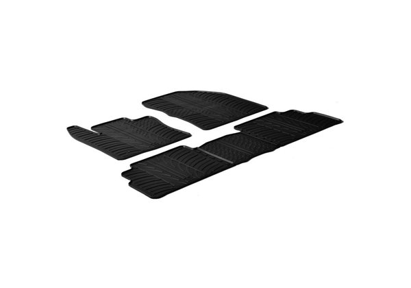 Alfombrilla goma Gledring Toyota Verso 2009- (5 piezas+clips montaje)