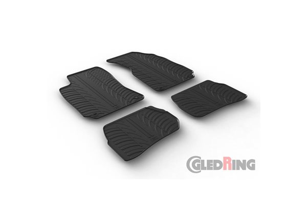 Alfombrilla goma Gledring Volkswagen Passat 3B/3BG 1996-2004 (4 piezas+clips montaje) 