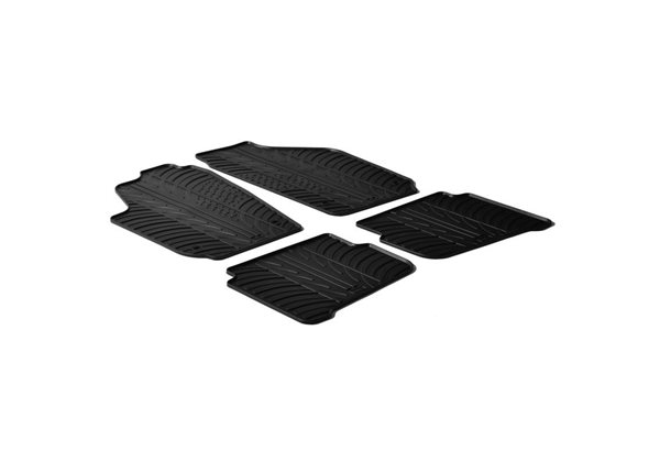 Alfombrilla goma Gledring Volkswagen Polo 9N/9N2 2001-2009 & Seat Ibiza/Cordoba 6L 2002-2008 (4 piezas) 