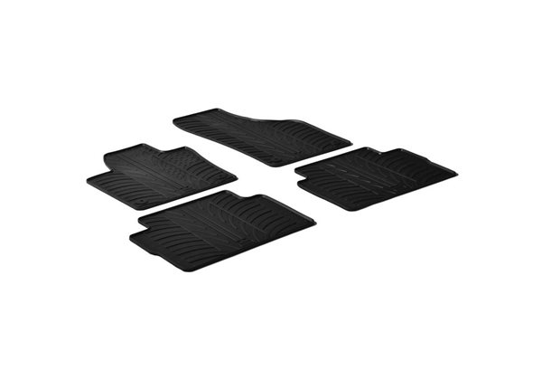 Alfombrilla goma Gledring Volkswagen Sharan 2010- / Seat Alhambra 5 pueras 2010- (4 piezas+clips montaje) 