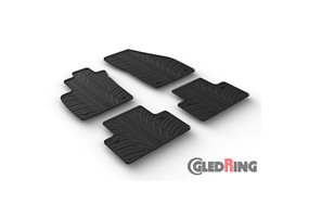 Alfombrilla goma Gledring Volvo S40/V50 2004-2011 (manual) T profiel 4-delig + montageclips) 