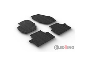 Alfombrilla goma Gledring Volvo V70/XC70 2007-2016 (4 piezas+clips montaje) 