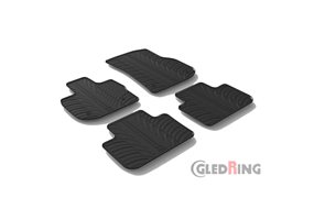 Alfombrilla goma Gledring BMW X3 (G01) 11/2017- & iX3 (G08) 2020- (4 piezas+clips montaje) 