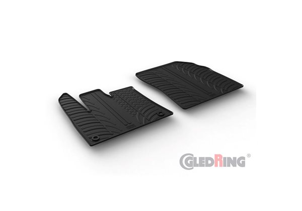 Alfombrilla goma Gledring Citroën Berlingo / Opel Combo E / Peugeot Partner Cargo / Toyota Proace City 9/2019- (4 piezas+clips m
