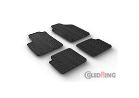 Alfombrilla goma Gledring Fiat 500 2013-2019 & 2019- (4 piezas) 