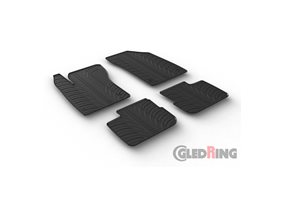 Alfombrilla goma Gledring Fiat Tipo Sedan 2016- (manual) (4 piezas+clips montaje) 