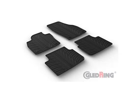 Alfombrilla goma Gledring Skoda Scala HB 5-pueras 2019- (4 piezas+clips montaje) 
