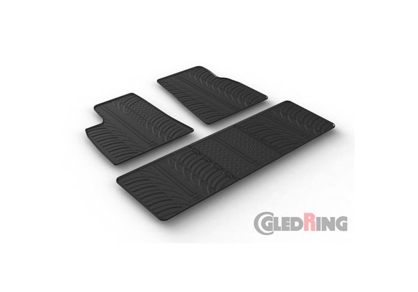 Alfombrilla goma Gledring Tesla Model S 2012-2016 excl. 85D (5 piezas) 