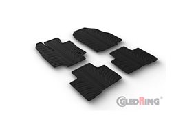 Alfombrilla goma Gledring Toyota Highlander incl. Hybrid 2021- (4 piezas+clips montaje) 