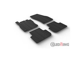 Alfombrilla goma Gledring Volkswagen Tiguan 4/2016- (4 piezas+clips montaje) 