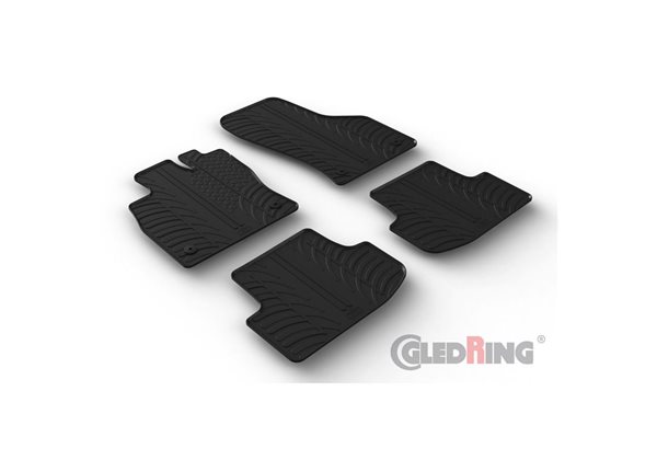 Alfombrilla goma Gledring Audi A3 (8Y) Sportback/Sedan 2020- excl. MHEV (4 piezas+clips montaje) 