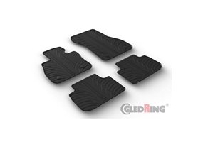 Alfombrilla goma Gledring BMW 2-Serie F44 Gran Coupe 2020- (4 piezas+clips montaje) 