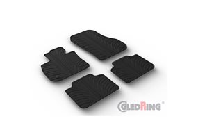 Alfombrilla goma Gledring BMW X1 (U11) 2022- (4 piezas+clips montaje) 