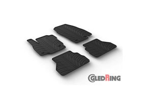 Alfombrilla goma Gledring Ford B-Max Facelift 2015- (4 piezas+clips montaje) 