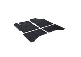 Alfombrilla goma Gledring Toyota Yaris Hybrid 5 pueras 2012-2017 & 2017-2020 (4 piezas+clips montaje) 