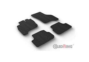 Alfombrilla goma Gledring Volkswagen e-Golf VII 2014-2020 (4 piezas+clips montaje) 