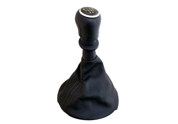 Palanca Sr 07 Volkswagen Transporter T5/T6 - negro Leder + 2 Schakelpatronen 