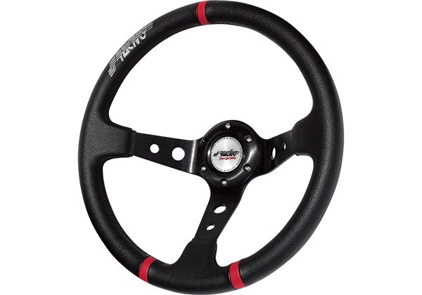 Volante Sr 350mm - negro Eco-Leder (Deep Dish), 9cm diep. 