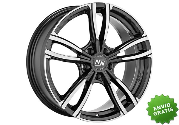 Llanta exclusiva Oz Msw 73 8x18 Et35 5x112 Gris Oscuro Brillante Pulido