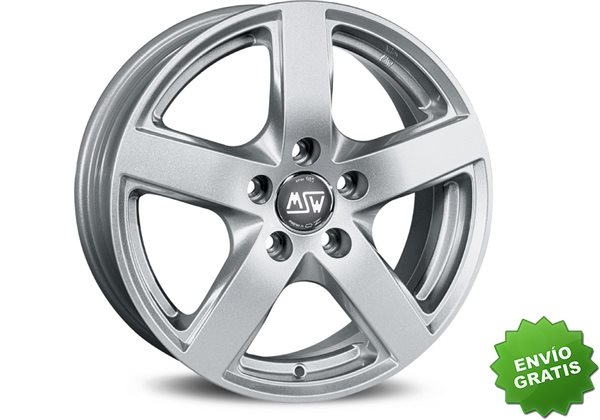 Llanta exclusiva Oz Msw 55 7.5x17 Et32 5x120 Plata Kba Ece