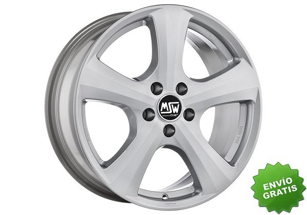 Llanta exclusiva Oz Msw 19 W 7x17 Et40 5x105 Full Silver Kba Nad