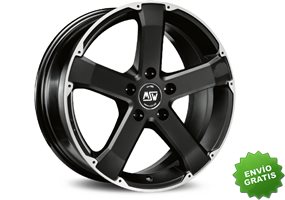 Llanta exclusiva Oz Msw 45 8x18 Et40 5x127 Matt Black Full Polished Kba Nad