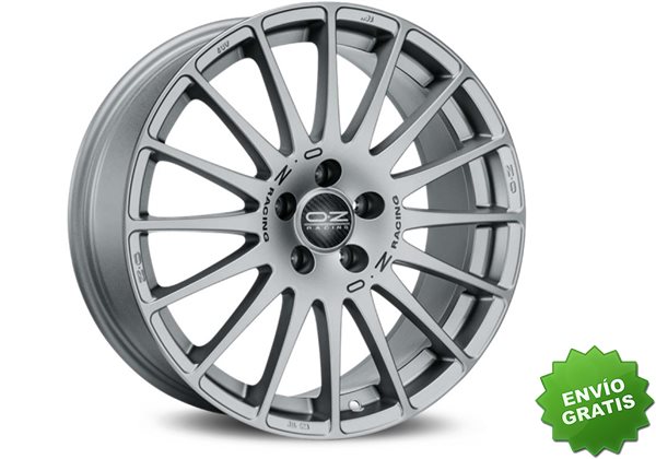 Llanta exclusiva Oz Superturismo Gt 7x17 Et38 5x100 Grigio Corsa Black Lettering Kba Via Nad