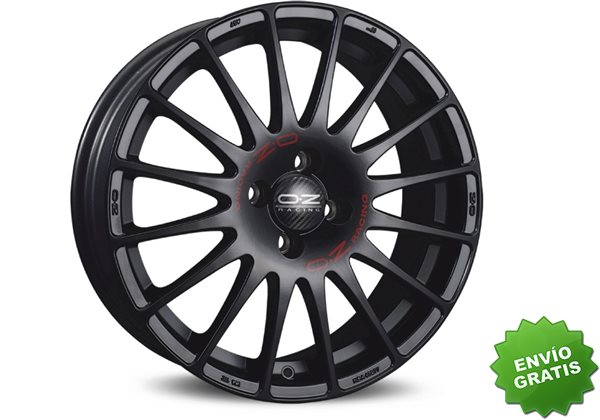 Llanta exclusiva Oz Superturismo Gt 7x17 Et38 5x100 Matt Black Red Lettering Kba Via Nad