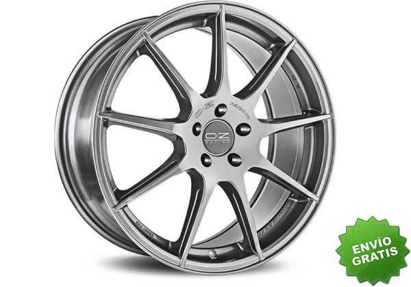 Llanta exclusiva Oz Omnia 7.5x17 Et35 5x112 Grigio Corsa Bright Kba Nad