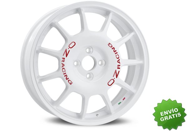 Llanta exclusiva Oz Leggenda 7x17 Et42 4x100 White Red Lettering Kba Nad