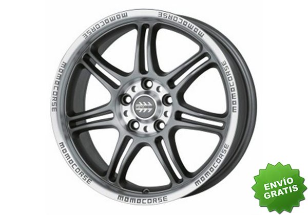 Llanta exclusiva Momo Corse 6.5x15 Et35 5x114.3 Antracita Mate Pulido 72.3 Tuv