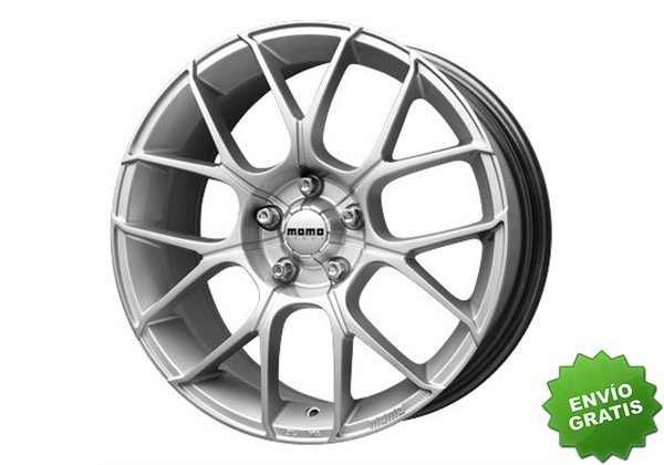 Llanta exclusiva Momo Raptor 6.5x15 Et40 5x114.3 Plata 72.3 Tuv
