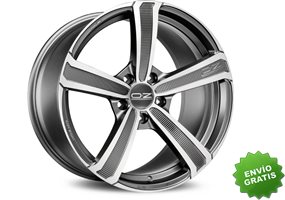 Llanta exclusiva Oz Montecarlo Hlt 9.5x22 Et40 5x114.30 Matt Dark Graphite Diamond Cut Tuv