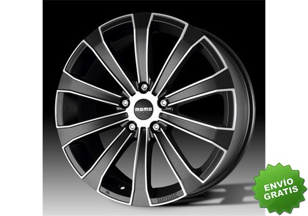 Llanta exclusiva Momo Europe Black 80x18 35 5x112 79.6 Tuv