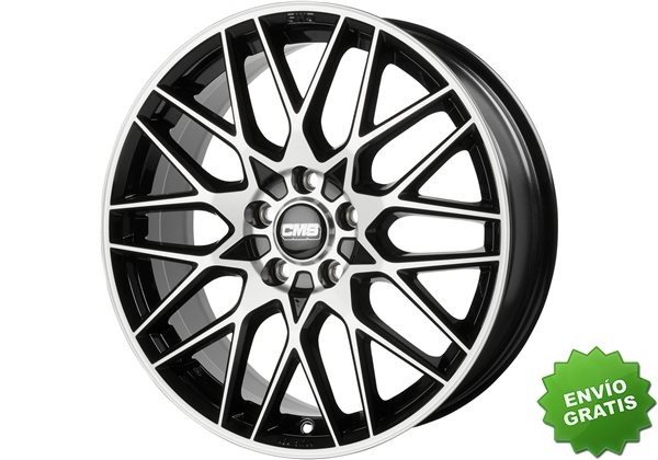 Llanta exclusiva Cms C25 7.5x18 Et51 Lk5/108/63.4 H2 Diamond Negro